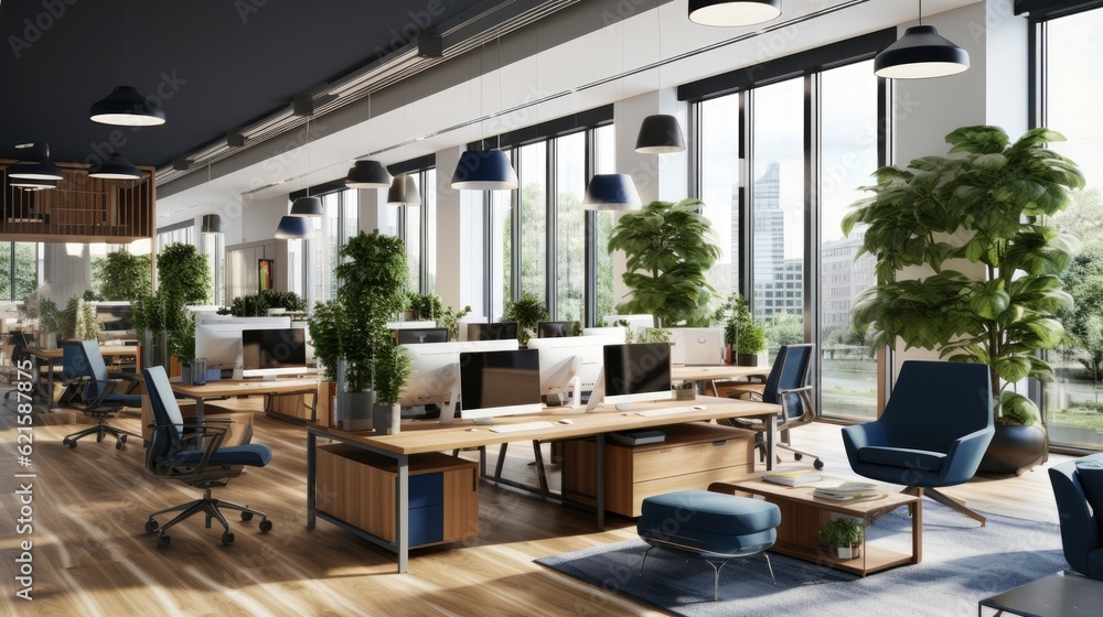 Office Co Working Space Design, Generative AI Office Co Working Space Design, Generative AI