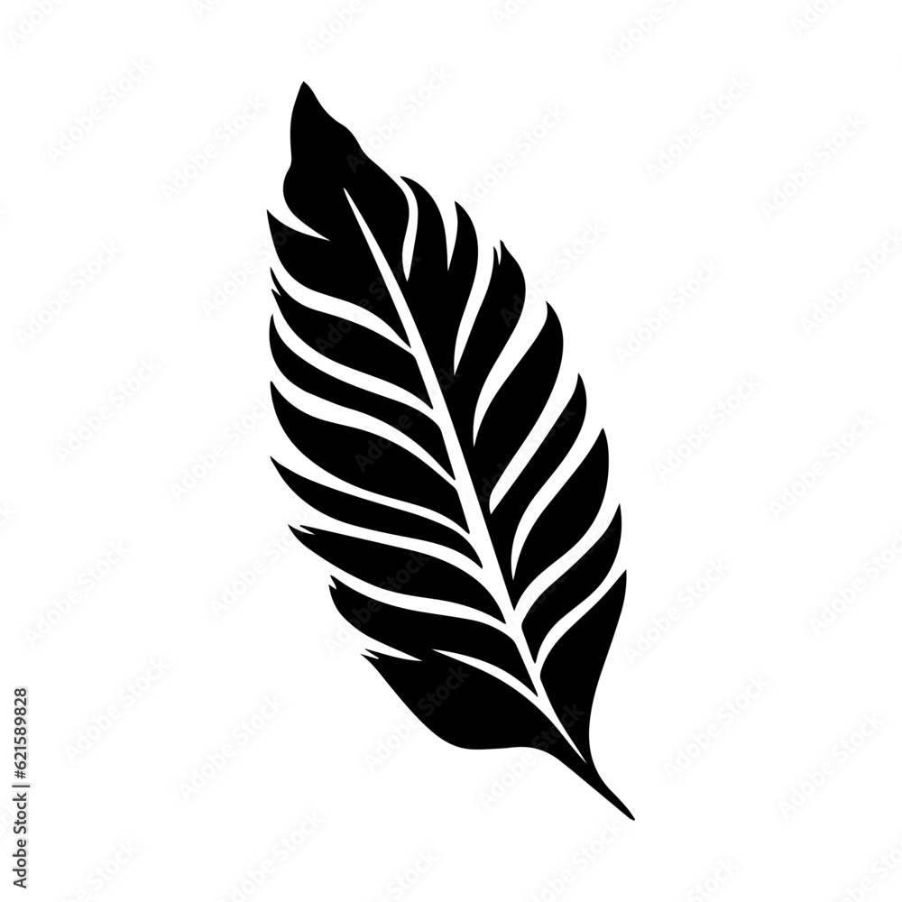 Obraz premium leaf silhouette illustration 