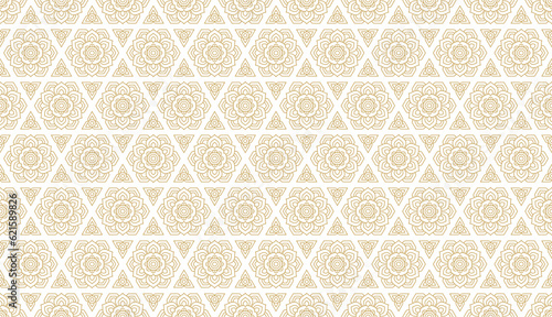 Line art pattern asian style banner background