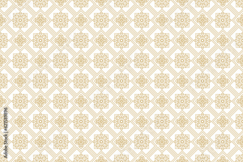 Line art pattern asian style banner background