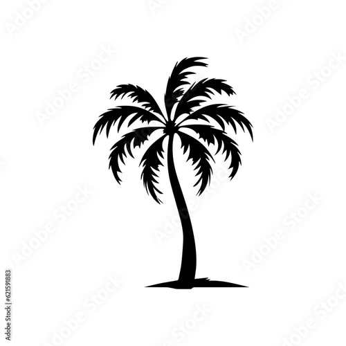 palm tree silhouette illustration 