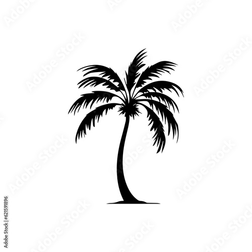 palm tree silhouette illustration 