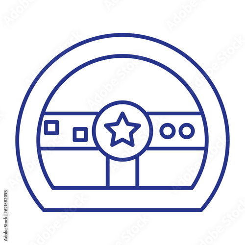 This icon is used on websites, apps or other media to indicate that the content is related to a game on a game console. This icon helps the user to quickly identify the type of game or platform being  photo