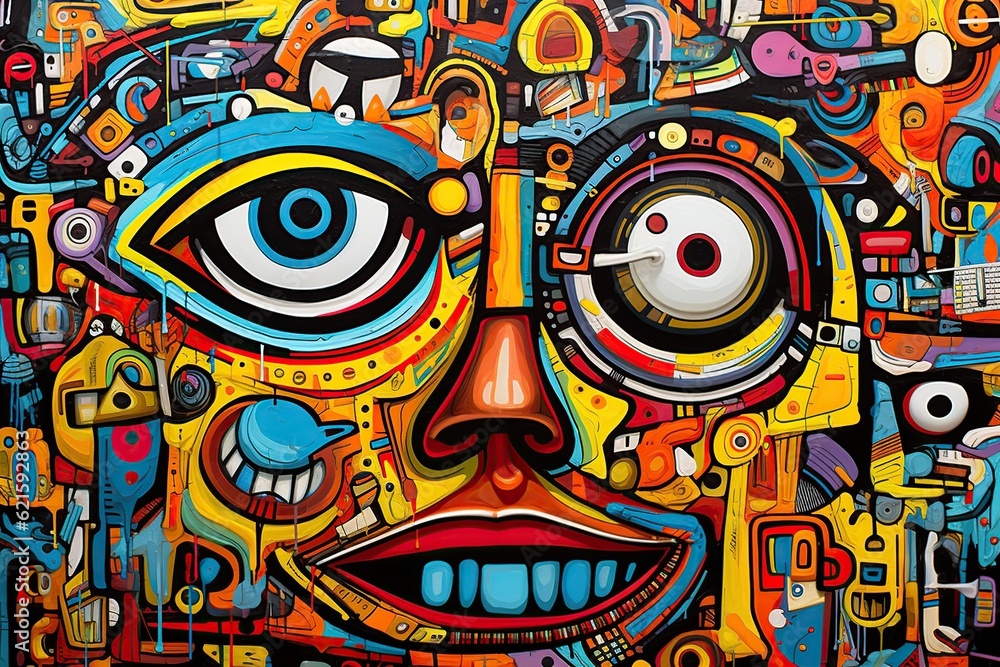 Abstract Pop Art, Modern Art highly detailed, visual art, visually inventive, Generative ai Abstract Pop Art, Modern Art highly detailed, visual art, visually inventive, Generative ai