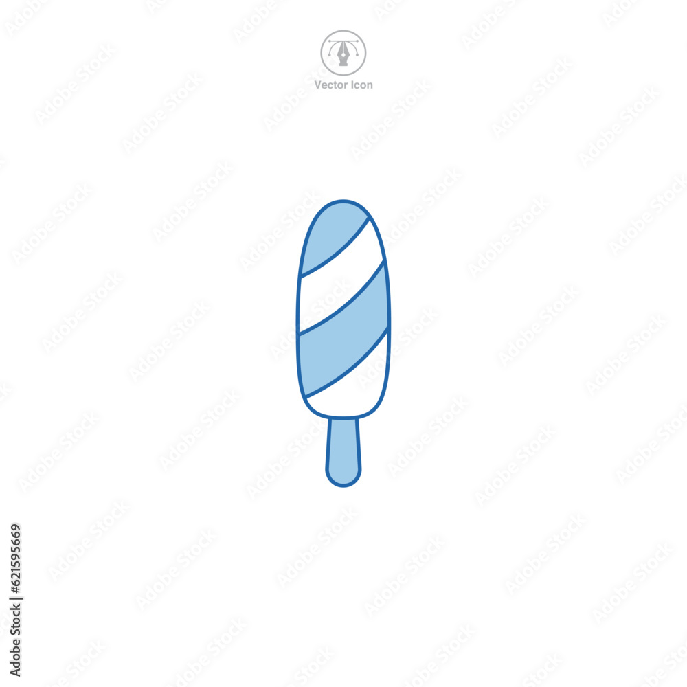 Ice Pop icon symbol vector illustration isolated on white background