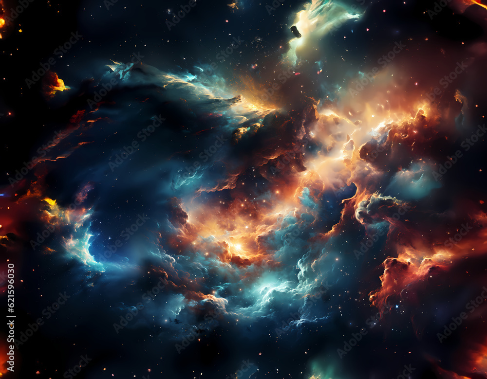 Fototapeta premium Nebula Seamless texture