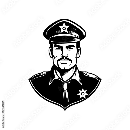 police officer silhouette illustration 