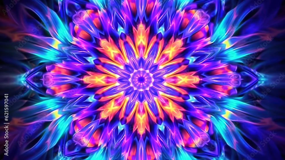 Cosmic background with blue and red laser lights - perfect for a digital background. Generative ai Cosmic background with blue and red laser lights - perfect for a digital background. Generative ai