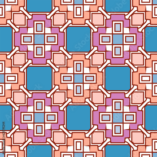 Seamless original pattern in pastel colors. Vector illustration