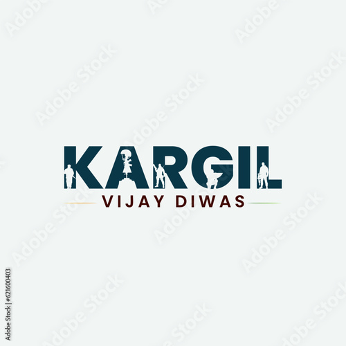 26th July Kargil Vijay Diwas Design Concept With Indian Flag and Army Social Media Post