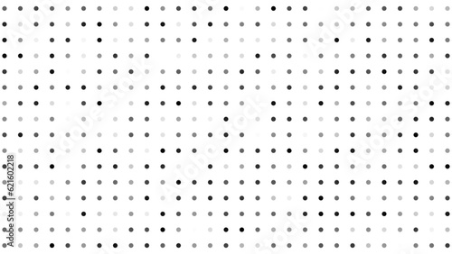 Monochrome halftone background with dots