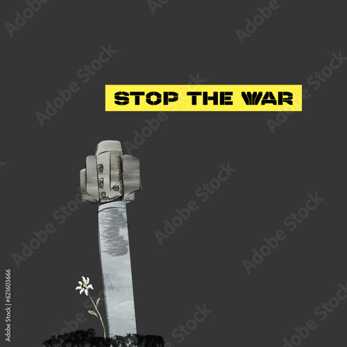 Stop the War poster illustration