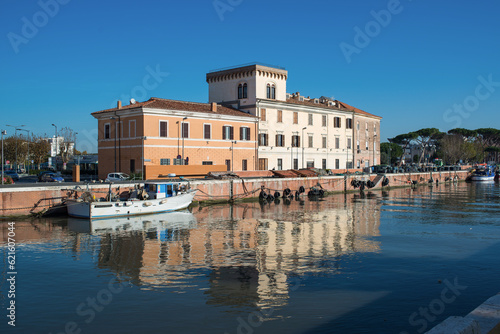 Le port de Fiumicino en Italie