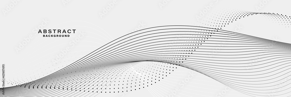 White Abstract background with flowing lines wave. vector illustration ...