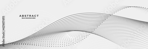 White Abstract background with flowing lines wave. vector illustration.	
