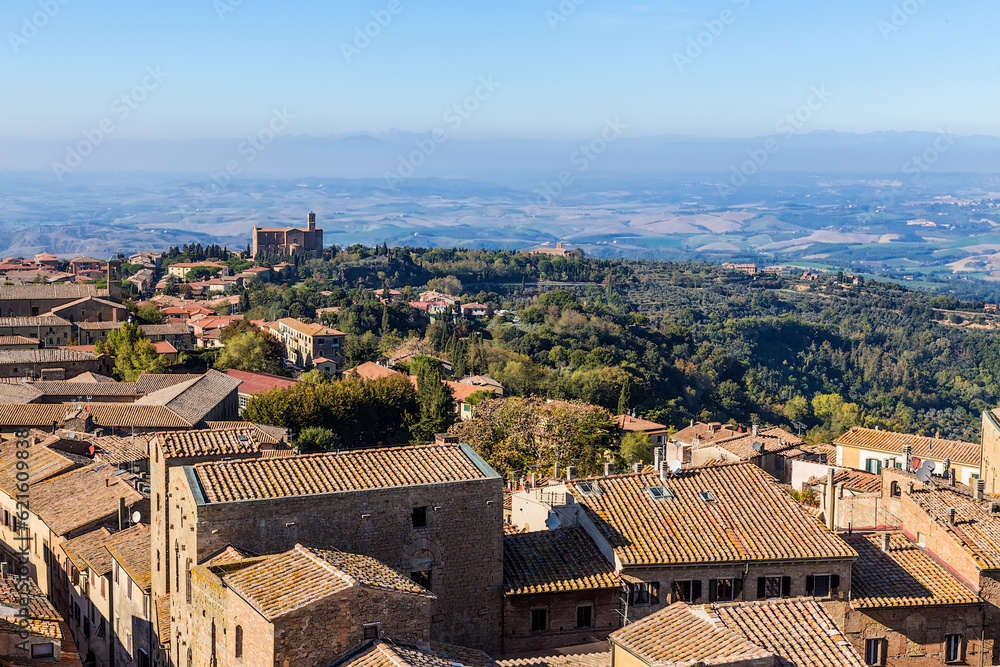 Volterra, Italy. View of the city from above