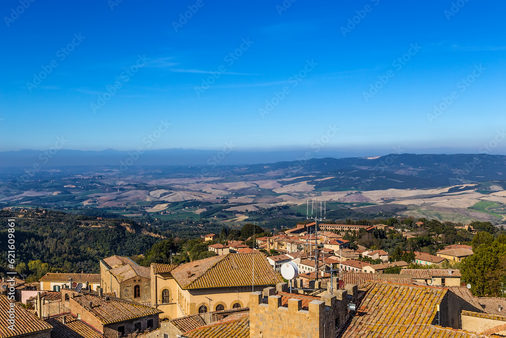 Volterra, Italy. Scenic view from above