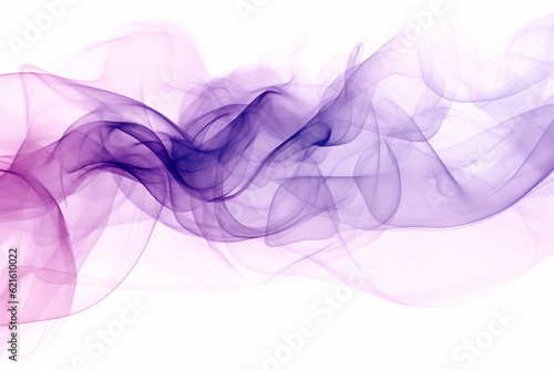 Abstract luxury purple and blue wave design element. Transparent smoky wave © Canvas Alchemy