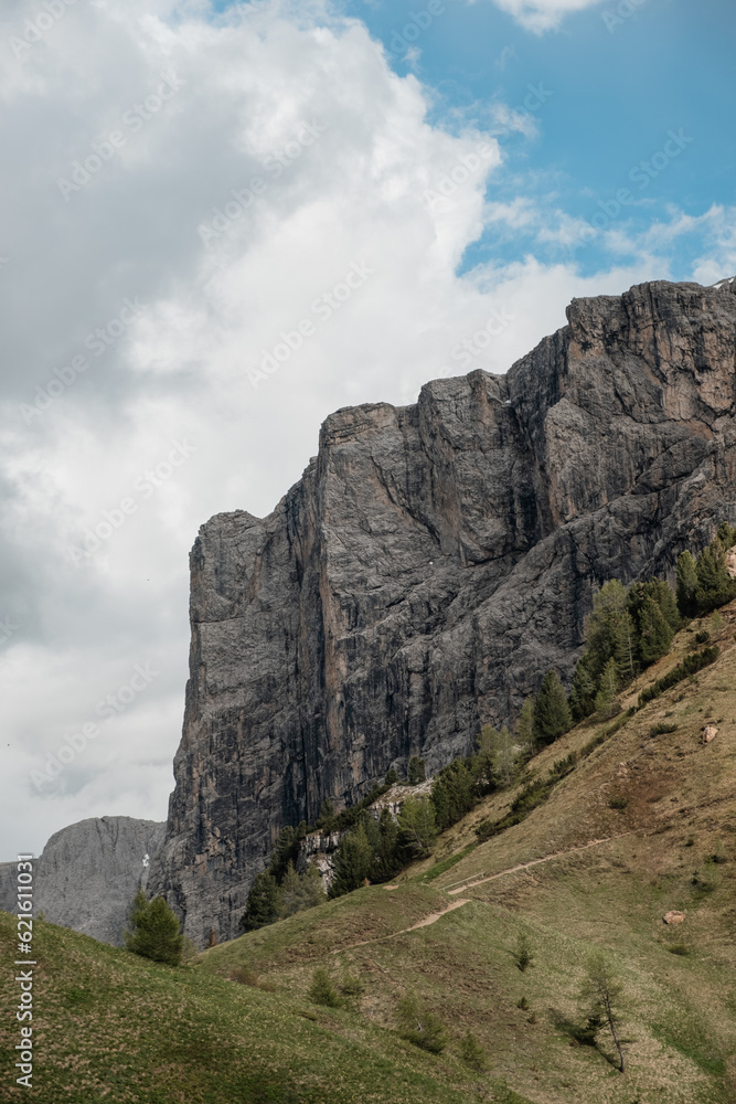 Naklejka premium landscape with storm clouds