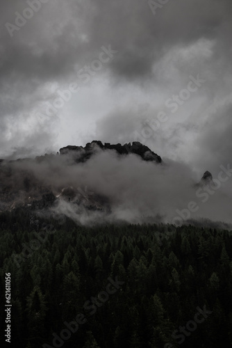 cloudy mountain landscape