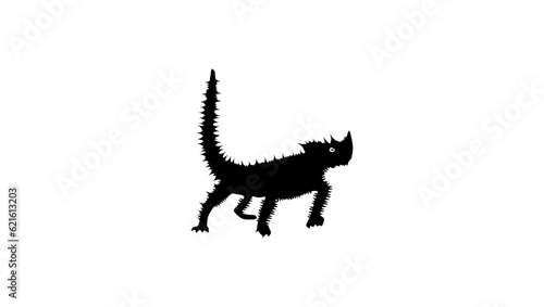 Moloch lizard silhouette