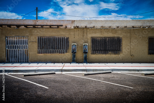 Fotografie payphones in a border town