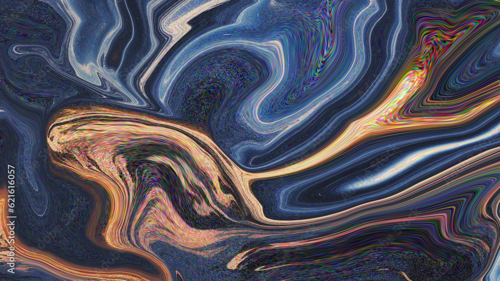 Fototapeta premium Trendy Abstract Liquid Design. Colorful Background with Stylish Noise and Wave Texture