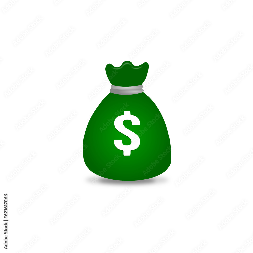 green bag icon with siphon in the middle for button green bag icon with siphon in the middle for button