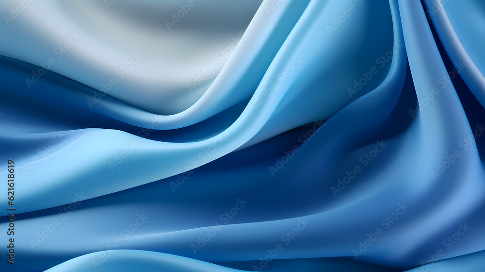 Obraz premium blue silk satin fabric background
