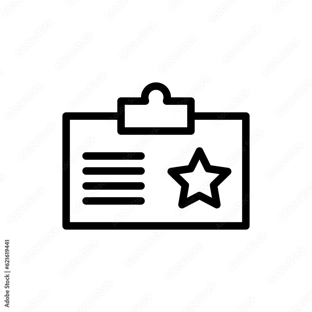 id card line icon id card line icon