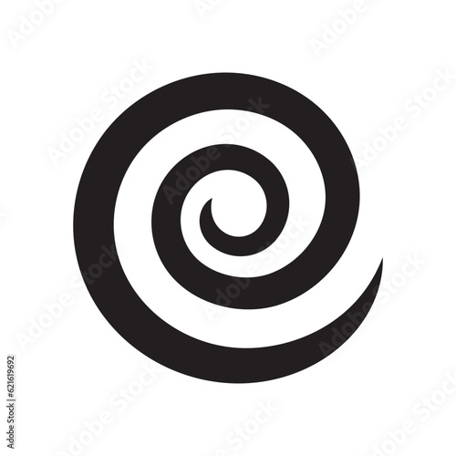 Hypnosis icon. Psychological effect symbol. Vortex logo icon, wave and spiral vector template. Logo design element.