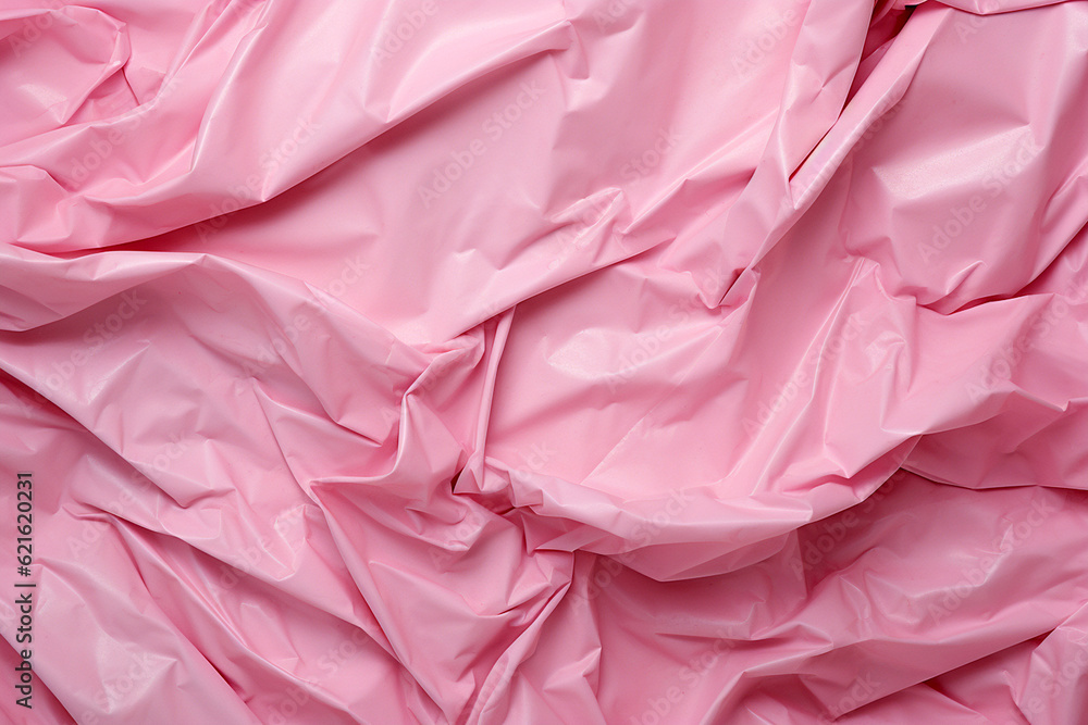 Crumpled plastic texture. Background, wrinkled plastic trash bag closeup. Abstract plastic sheet texture, film wrap. AI generated Crumpled plastic texture. Background, wrinkled plastic trash bag closeup. Abstract plastic sheet texture, film wrap. AI generated