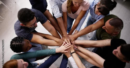 Business Team Huddle photo