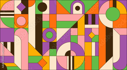 Modern abstract geometry pattern. Geometric minimalist design.