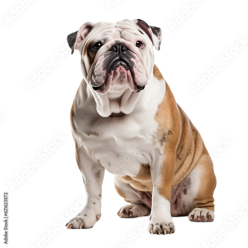 english bulldog isolated on white
