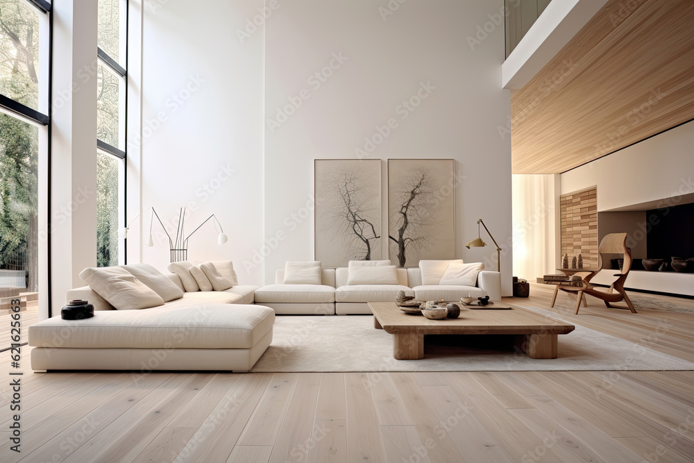 Contemporary Comforts: Modern Minimalist Interior Design for a Living ...
