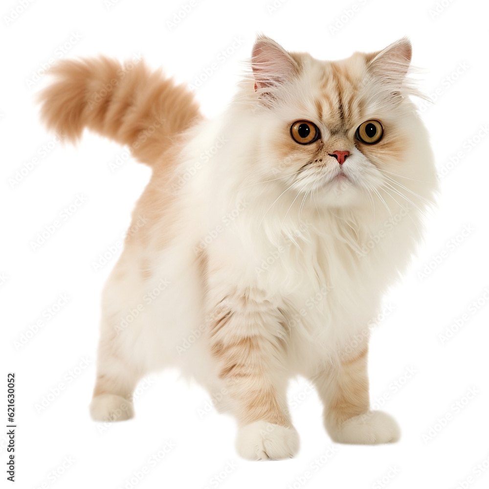 persian cat isolated on white background persian cat isolated on white background