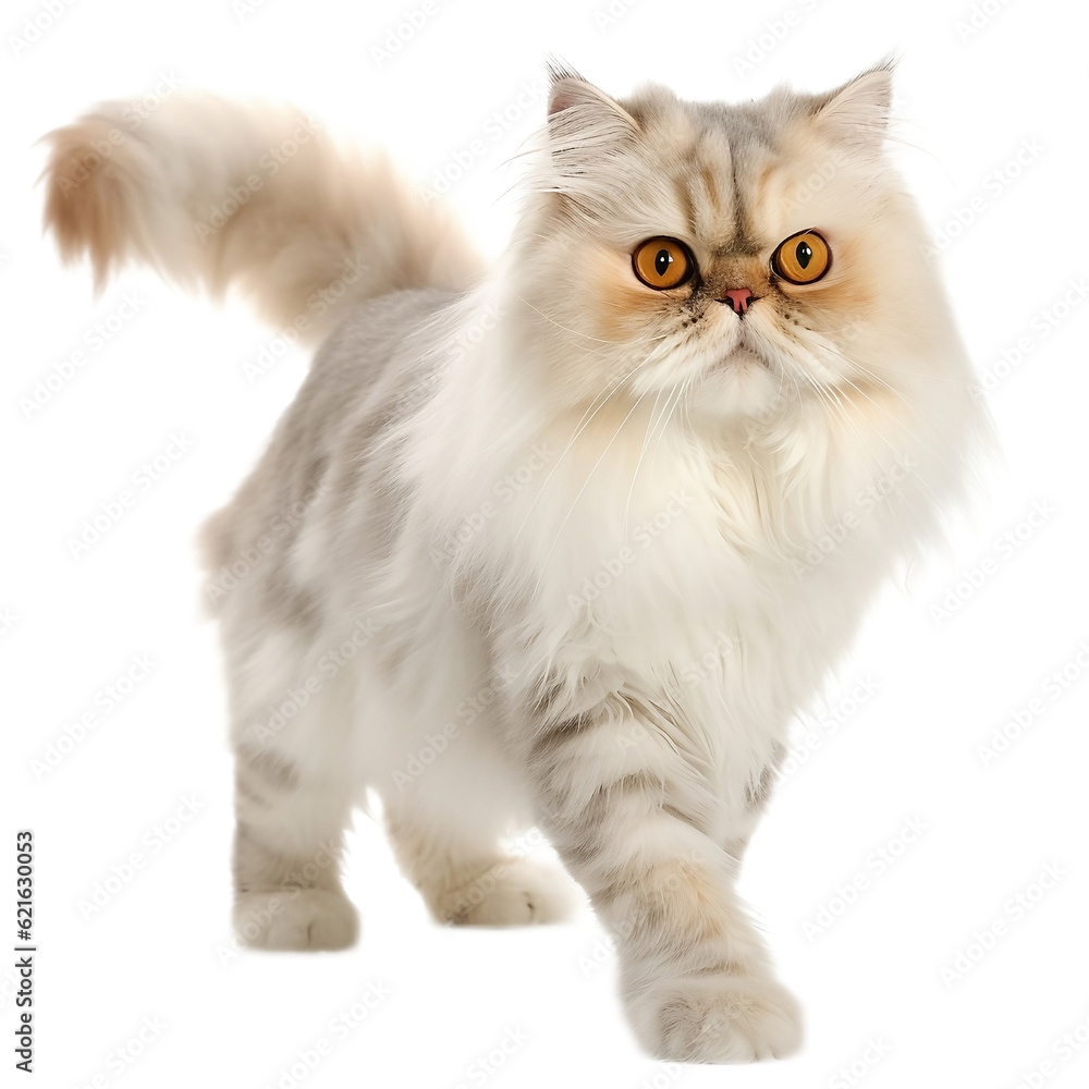 persian cat isolated on white background persian cat isolated on white background