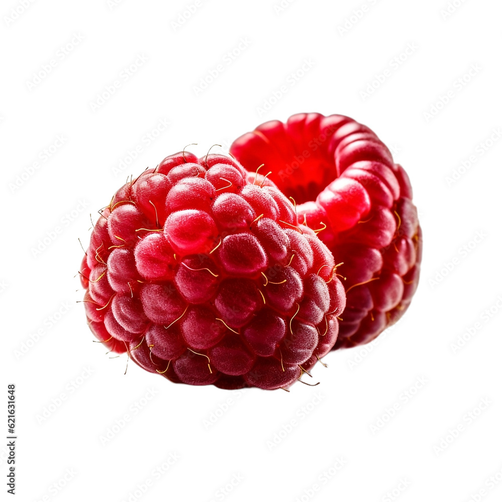 raspberries isolated on white background raspberries isolated on white background