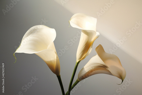 Fototapete White blossom beauty calla
