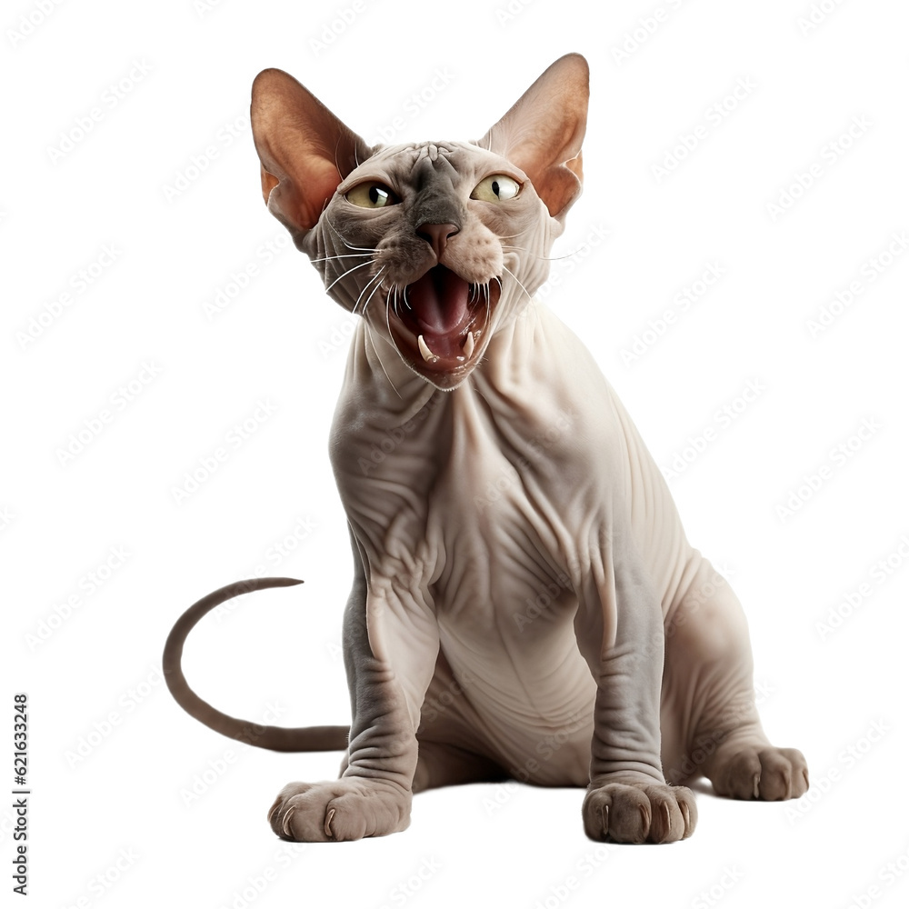 sphynx cat isolated on white background sphynx cat isolated on white background