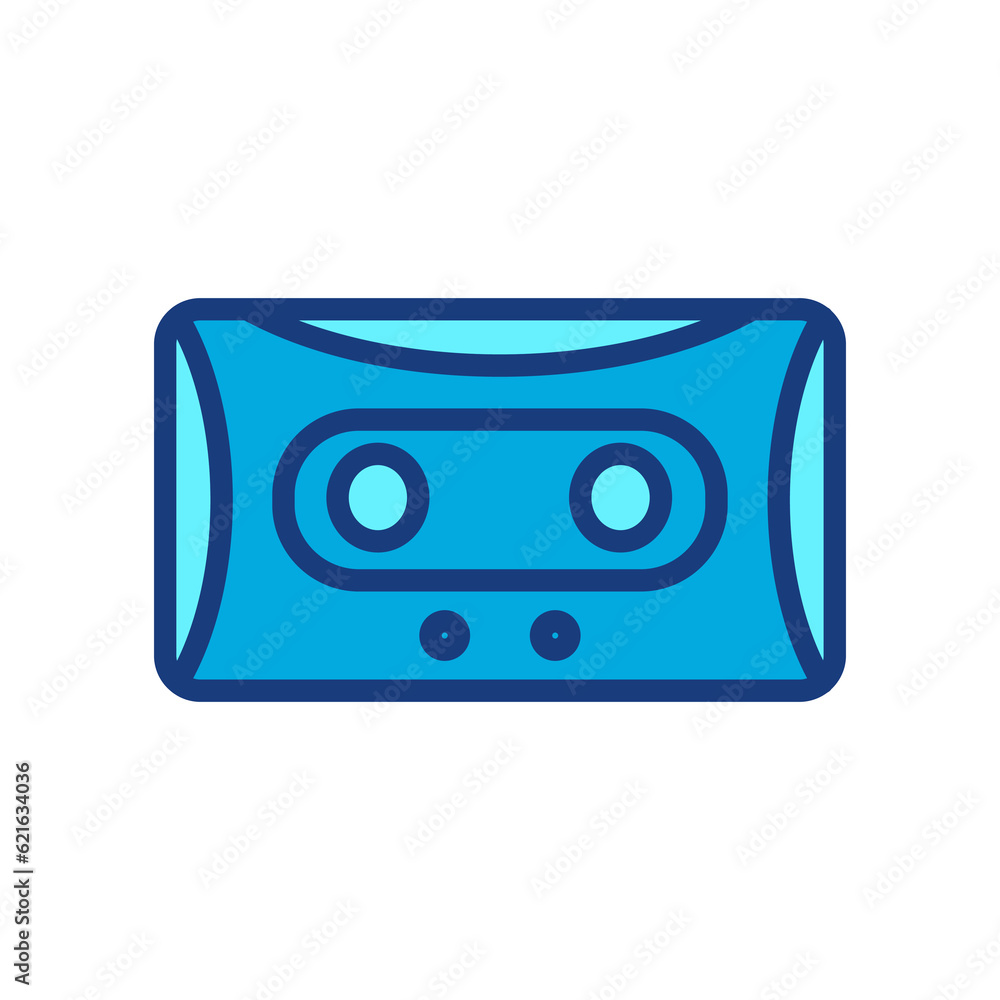 Fototapeta premium retro music cassette isolated icon