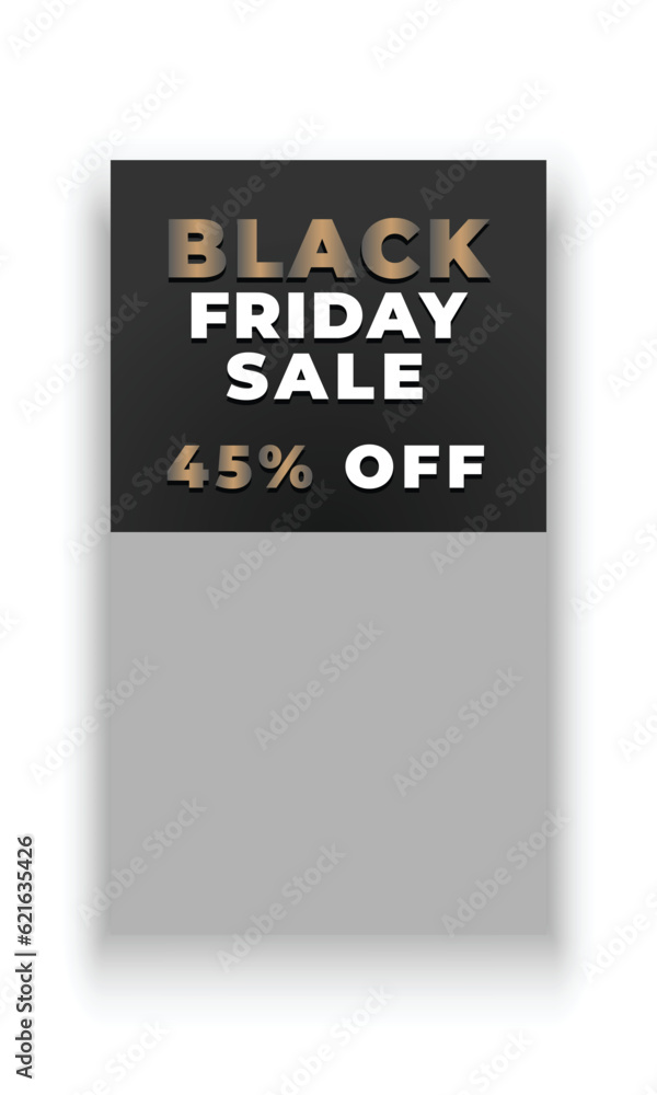 Black friday Sale social media story banner template