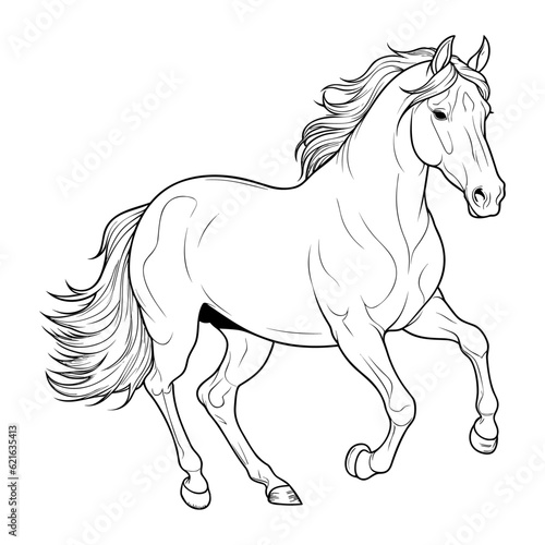 Horse coloring page 