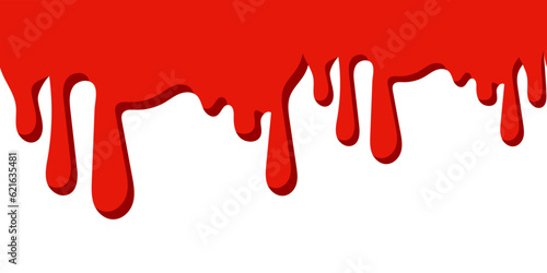 seamless slime, tears, drops, blood red vector