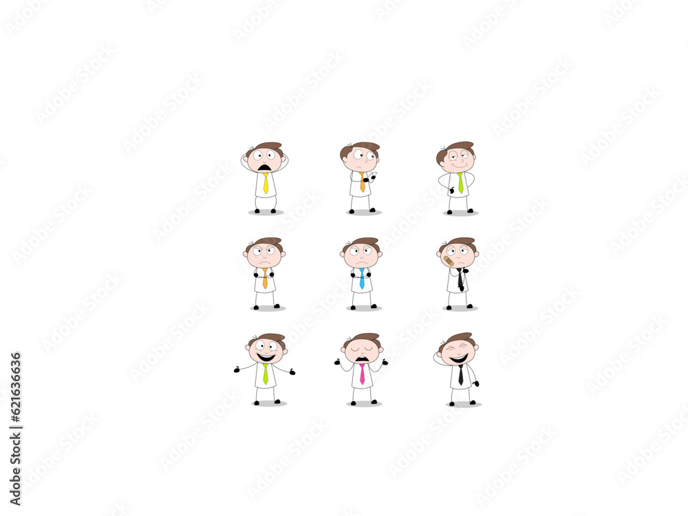 Obraz premium Back to school. Students who learn and grow on their own with various subjects. Education content illustration mega set. Productive Workflow Organization - Concept illustrations.