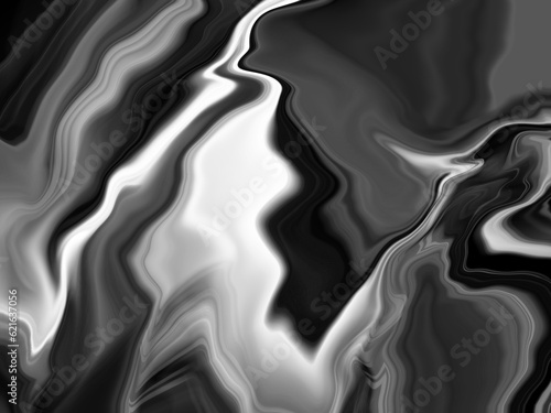Abstract Liquid Gradient Background Acrylic Art Dark Black White