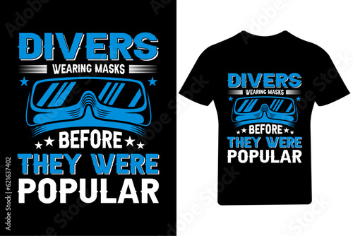 Divers wearing masks before they were popular T Shirt, Scuba diving T Shirt.

