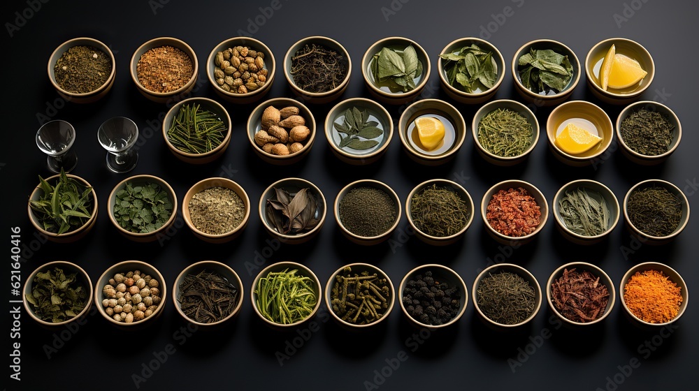 tea leaves and spices ai generated image tea leaves and spices ai generated image