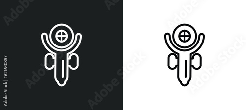 grinder outline icon in white and black colors. grinder flat vector icon from construction collection for web, mobile apps and ui.